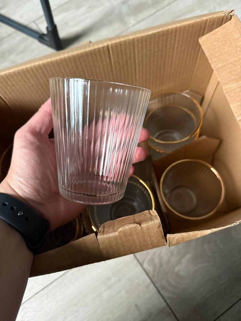 Glazen met een goud rand, Antiek en Kunst, Antiek | Glas en Kristal, Ophalen