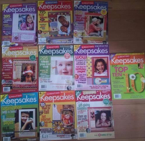 Scrapbook Magazines Tijdschriften Keepsakes (6x), Hobby en Vrije tijd, Scrapbooking, Ophalen of Verzenden, Zo goed als nieuw, Album of Boek