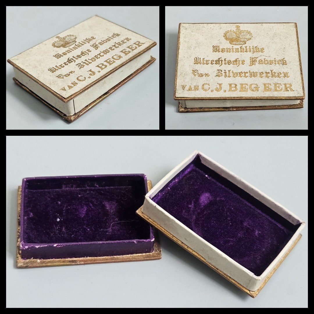 Antiek doosje, Koninklijke Begeer te Utrecht., Postzegels en Munten, Penningen en Medailles, Ophalen of Verzenden, Overige materialen
