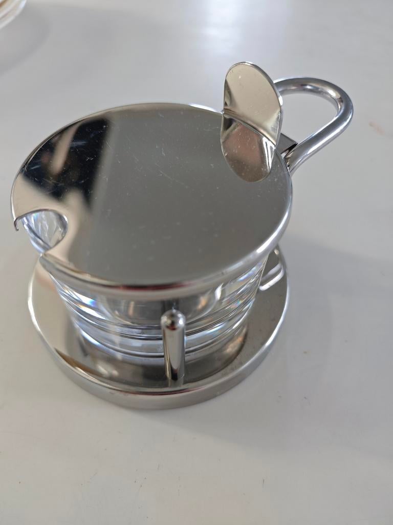 Alessi 5072 Parmezaanse kaaspot, Zilver, Ophalen of Verzenden, Zo goed als nieuw, Alessi