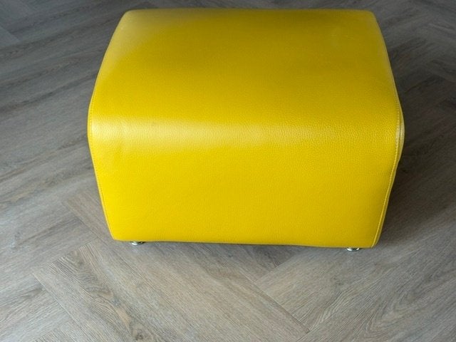 leolux hockers  (Poefen), Huis en Inrichting, Ophalen, 50 tot 75 cm, Zo goed als nieuw, Leer