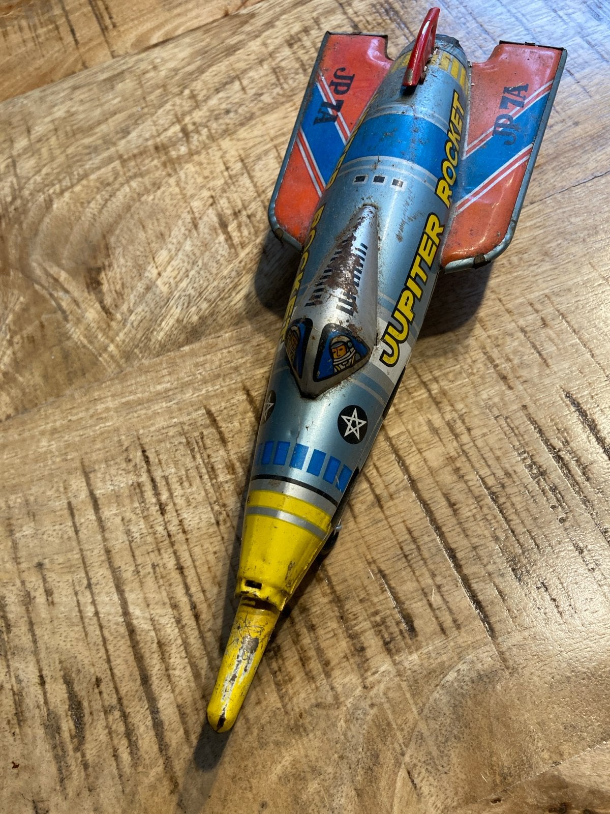 Vintage Masuya Jupiter Rocket Blikken op Speelgoed, Ophalen of Verzenden