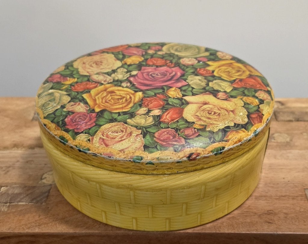 LEUKE OUDE BROCANTE KOEKTROMMEL, Gebruikt, Ophalen of Verzenden, Voorraadpot, Metaal