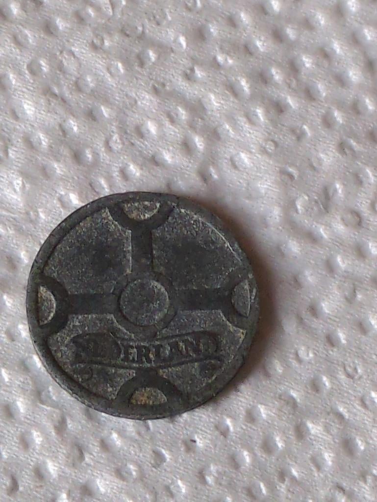 Oorlogsmunt 1 cent 1941 - Nederlandse bezettingsmunt, Postzegels en Munten, Munten | Nederland, Ophalen of Verzenden, Koningin Wilhelmina