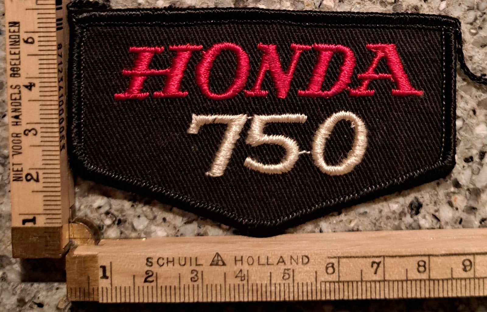 geborduurde stoffen badge patch opnaai-embleem Honda 750, Ophalen of Verzenden, Zo goed als nieuw, Overige applicaties