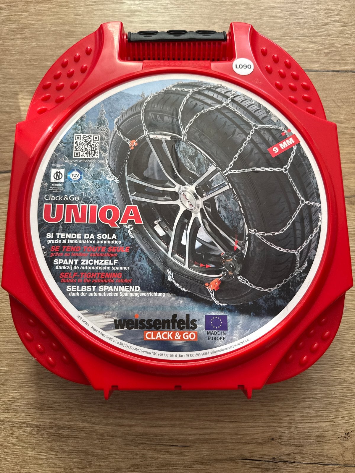 Weissenfels Clack&Go UNIQA L090 Sneeuwkettingen, Auto diversen, Ophalen, Nieuw