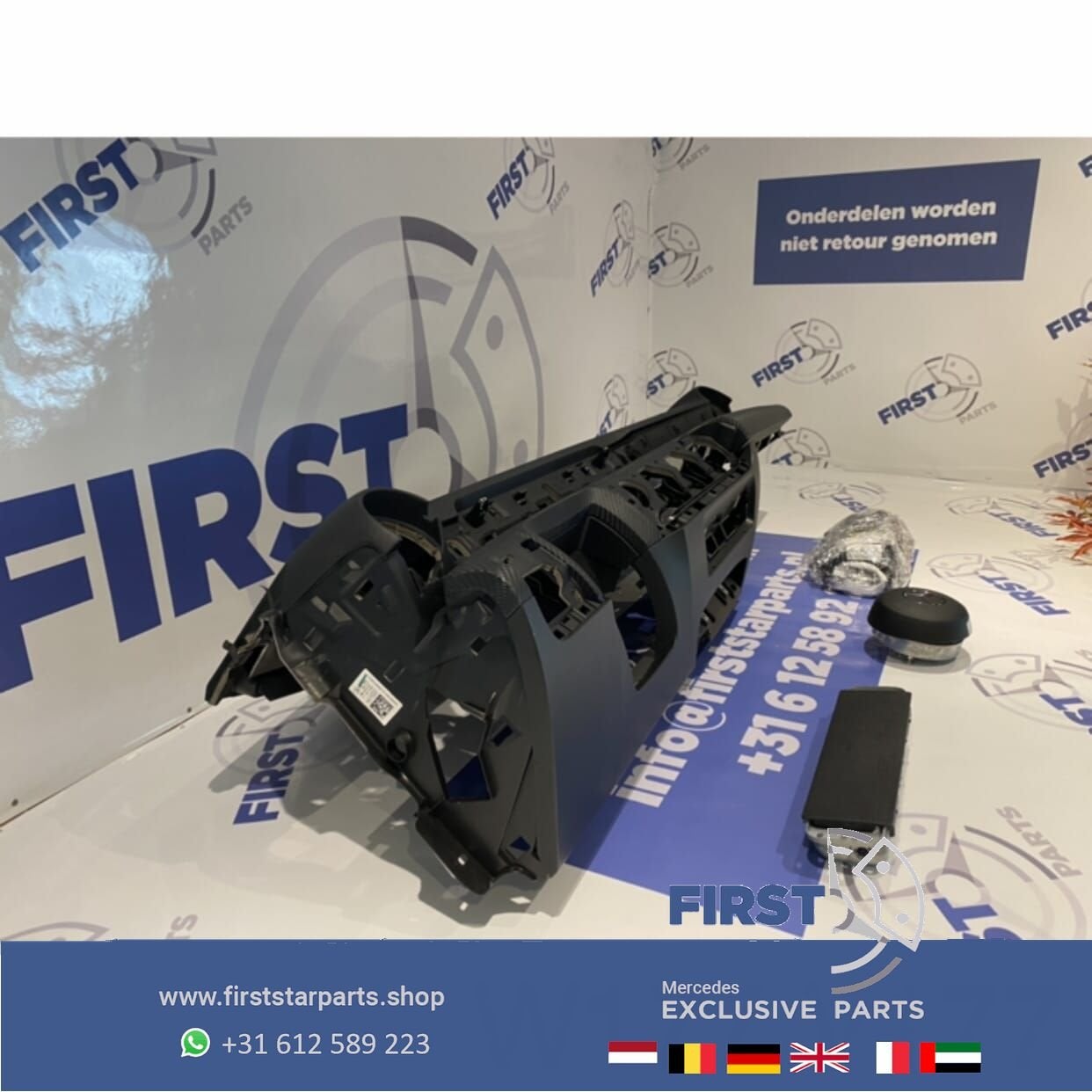W177 ZWART DASHBOARD AIRBAGSET Mercedes A KLASSE 2018-2022 O, Gebruikt, -, Ophalen of Verzenden, -