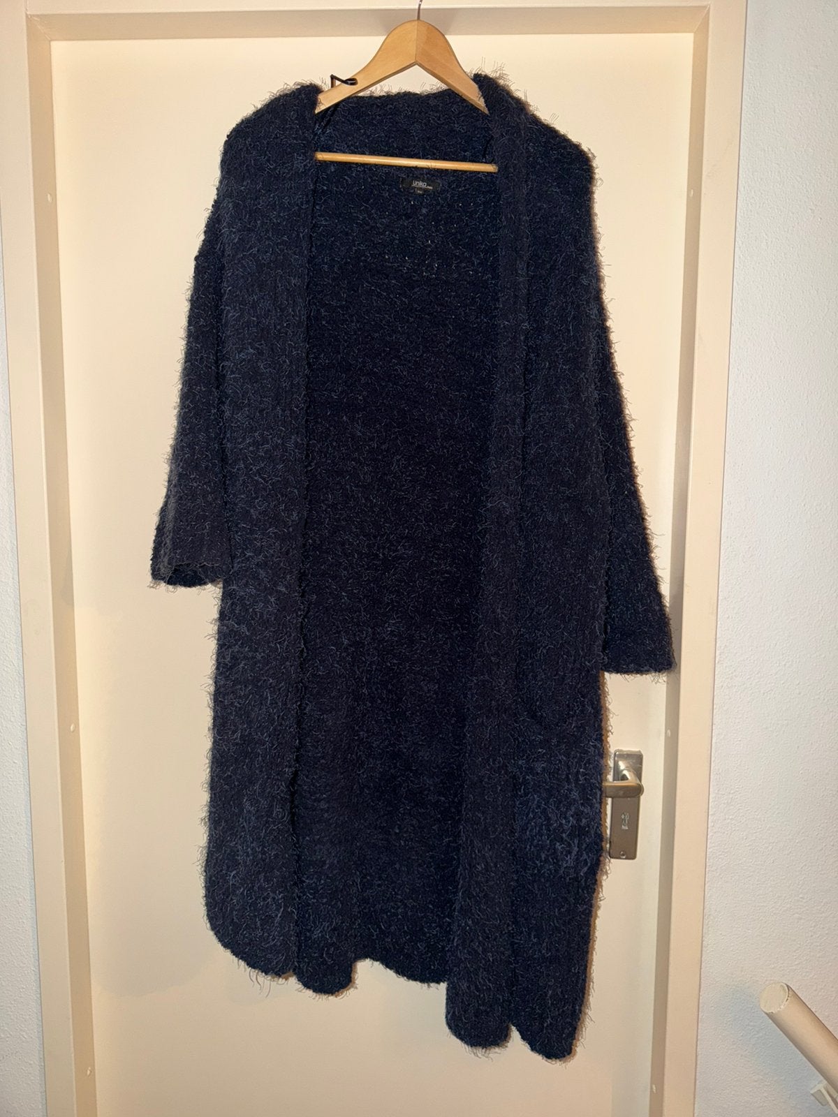 Dames donkerblauw vest van Unika, Ophalen of Verzenden, Zo goed als nieuw, Maat 38/40 (M), Blauw