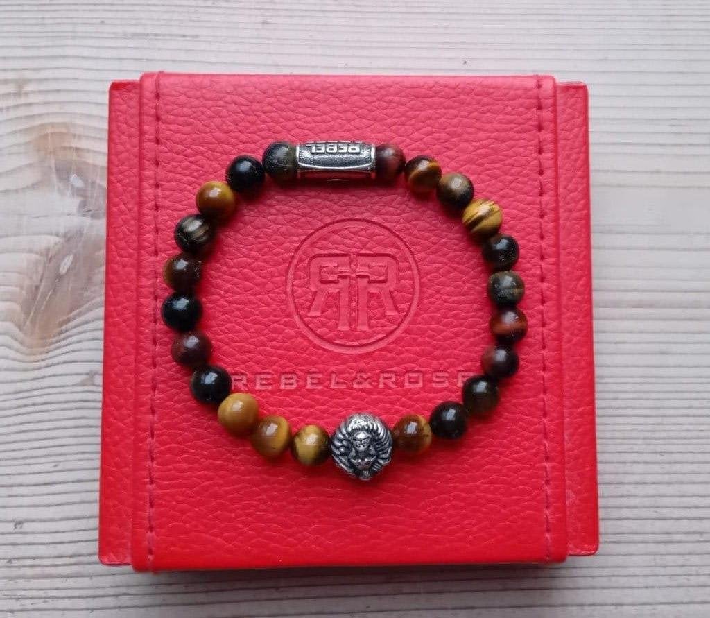 Rebel & Rose armband tijgerlook, Overige materialen, Bruin, Ophalen of Verzenden, Zo goed als nieuw