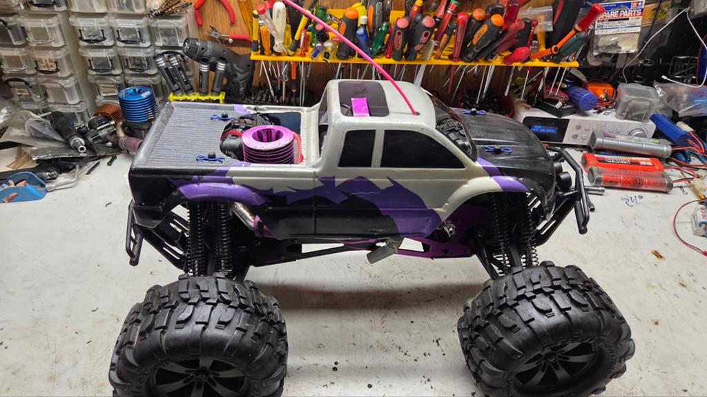 Te koop mooie hpi savage, Hobby en Vrije tijd, Gebruikt, Auto offroad, Ophalen of Verzenden, Schaal 1:8