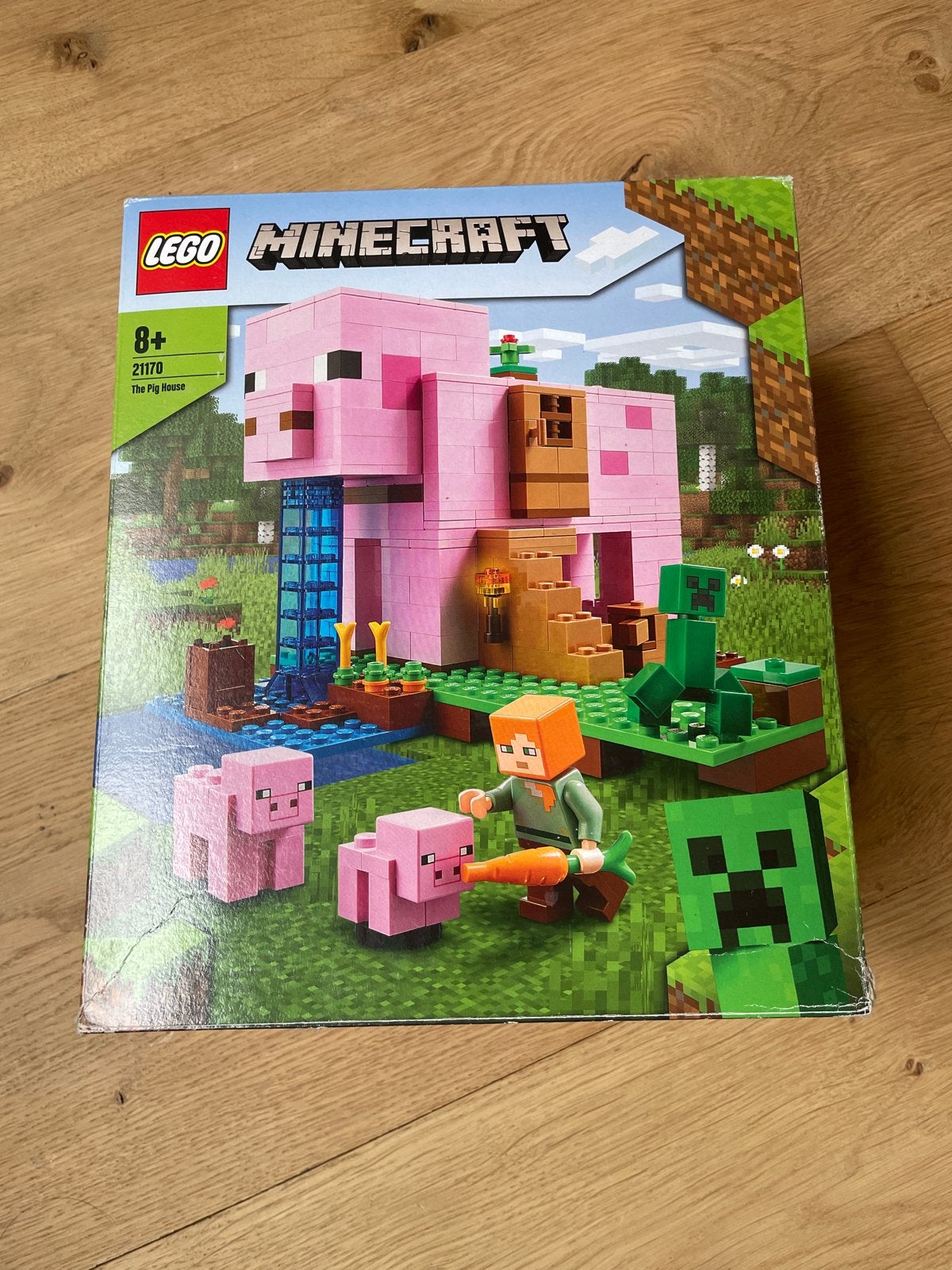 LEGO Minecraft 21170 Het Varkenshuis - Gebruikt, met doos, Minecraft, Lego, Nieuw, Ophalen of Verzenden