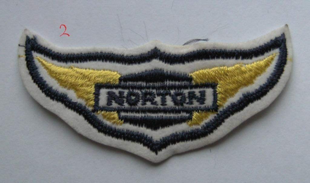 Norton commando enz patch badge opnaai embleem vintage NOS, Verzamelen, Ophalen of Verzenden, Nieuw, Motoren