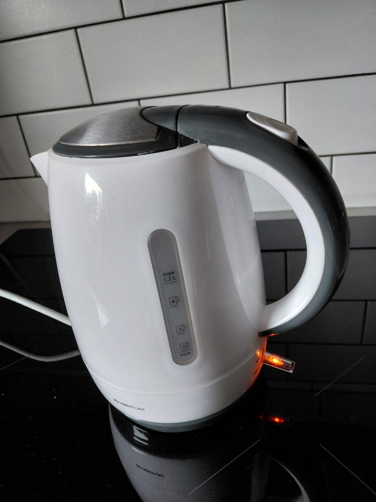 Inventum waterkoker, zo goed als nieuw, Witgoed en Apparatuur, 1 tot 2 liter, Ophalen of Verzenden, Zo goed als nieuw