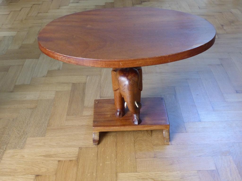 Decoratieve houten bijzettafel van tropisch hardhout, Ophalen