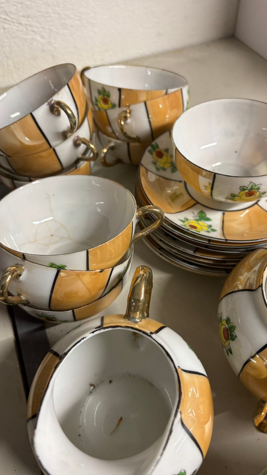 Oud chinees thee servies, Ophalen