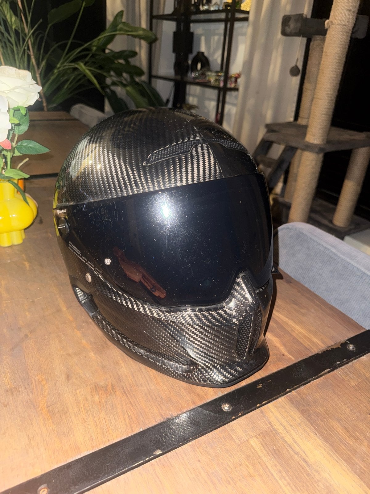 Ruroc Atlas 4.0 Carbon helm M/L met Harman Kardon speakers, Motoren, M, Nieuw zonder kaartje, Integraalhelm, Ophalen