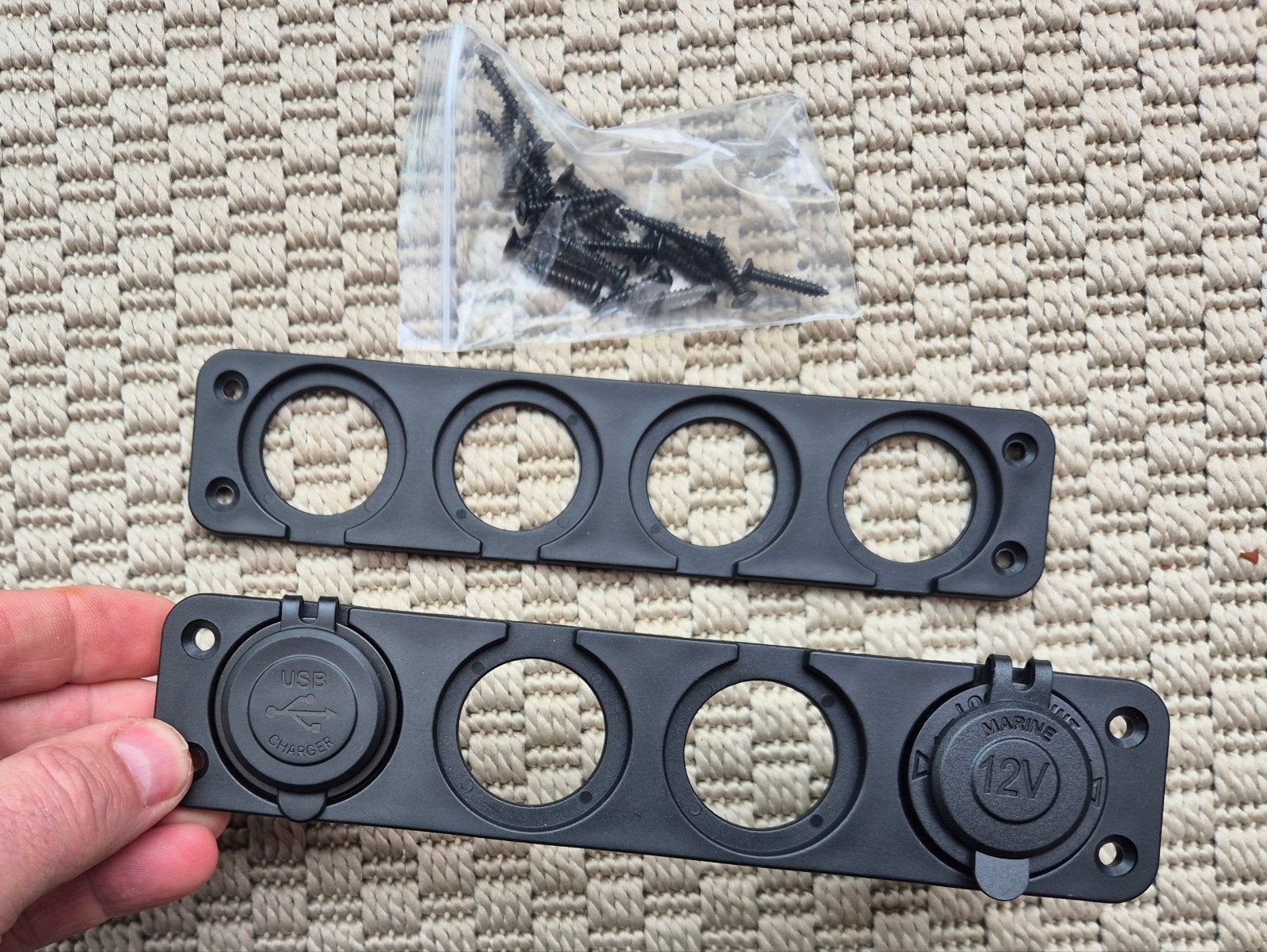 12V USB en sigarettenaansteker paneel voor boot/auto, Ophalen of Verzenden, Nieuw