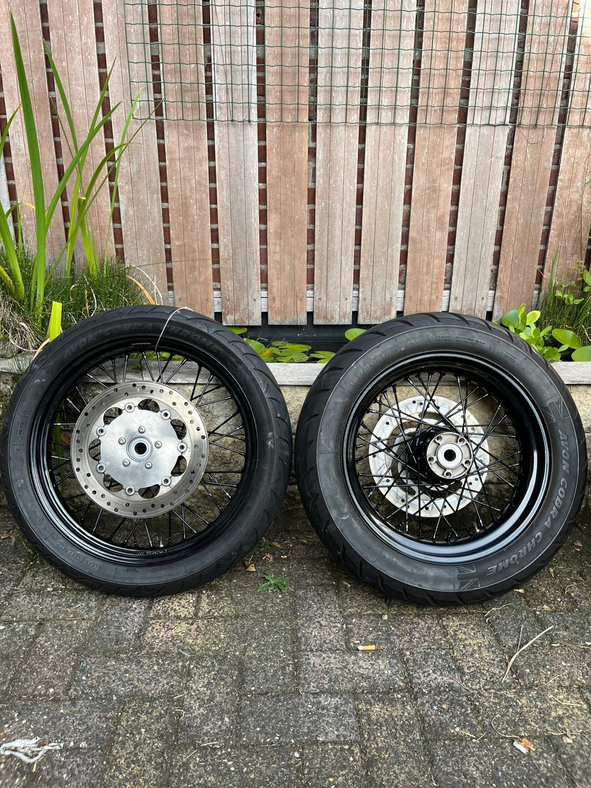 Harley Davidson Dyna Spaakwielen voor achter velg, Motoren, Ophalen, Gebruikt