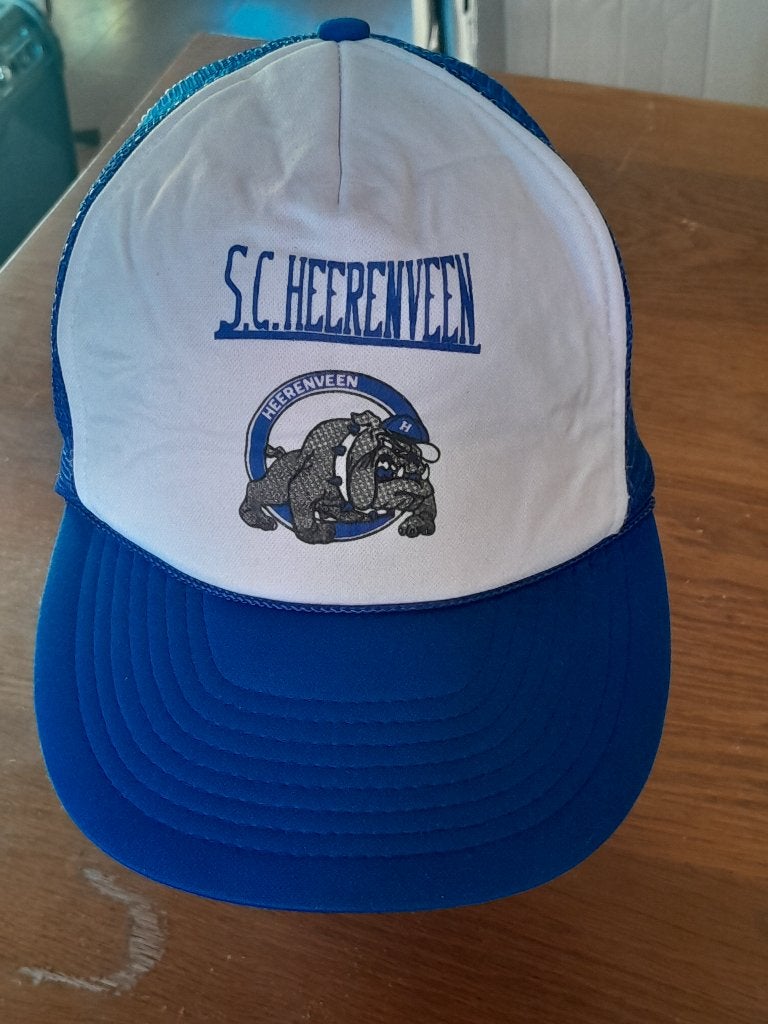Vintage SC Heerenveen pet Trucker pet / Cap Z.G.A.N., Ophalen of Verzenden, Zo goed als nieuw, Overige binnenlandse clubs, Pet of Muts