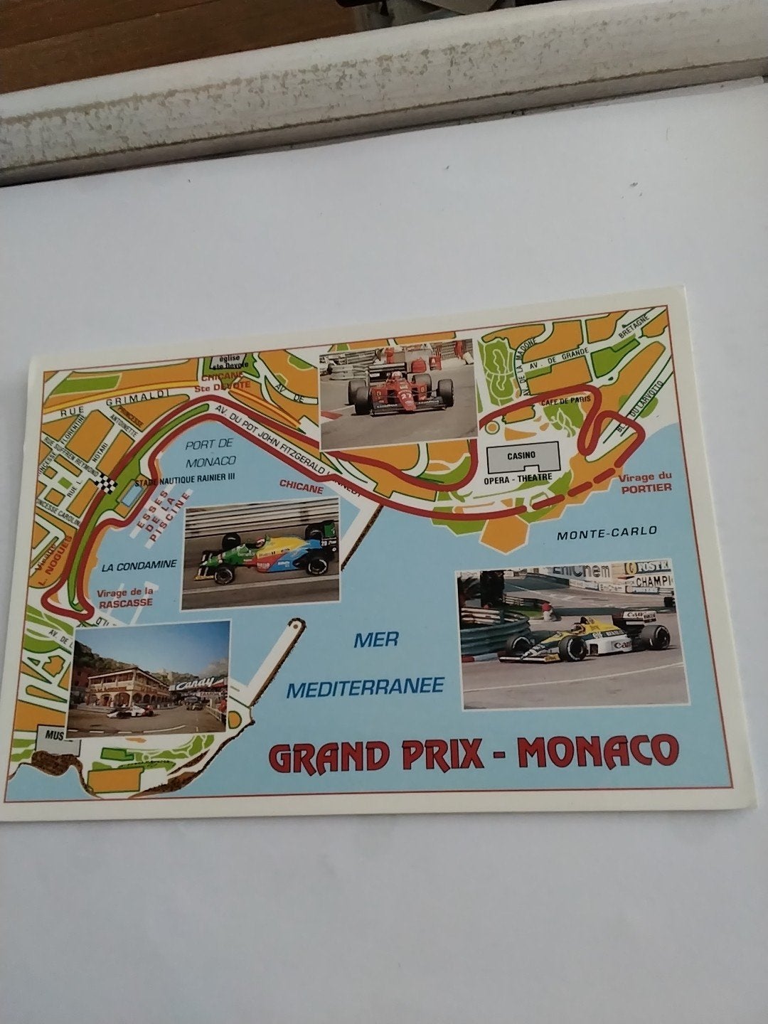Grand Prix Monaco Ansichtkaart - Formule 1 Circuit, Ophalen of Verzenden, 1980 tot heden, Ongelopen