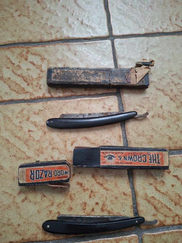vintage scheermessen, Antiek en Kunst, Ophalen of Verzenden