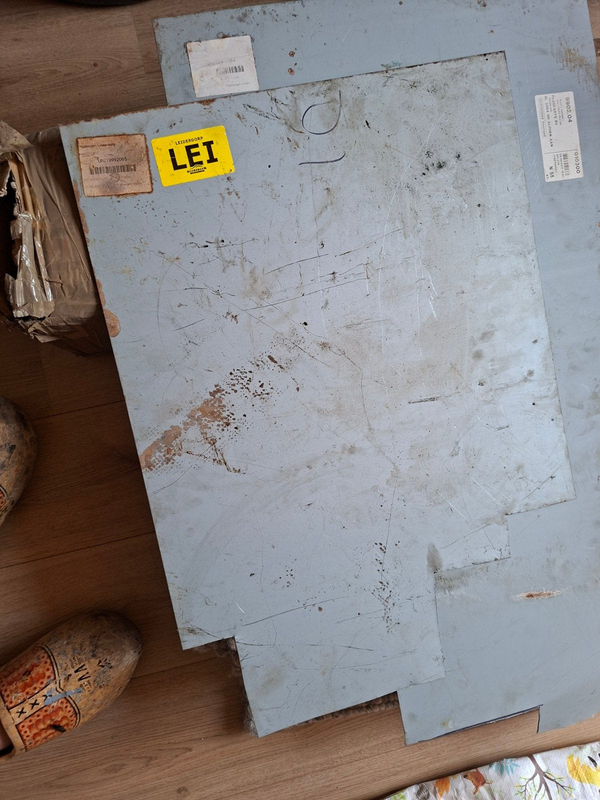 Stalen plaat 500x500x1 mm, Doe-het-zelf en Verbouw, Metalen, Ophalen of Verzenden, Gebruikt, IJzer