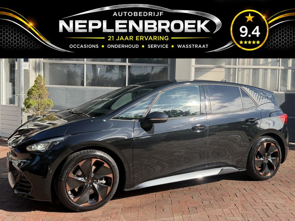 CUPRA Born Performance 63 kWh 170kw | ex BPM | LED Signature, Auto's, Automaat, Zwart, Leder en Stof, Zwart