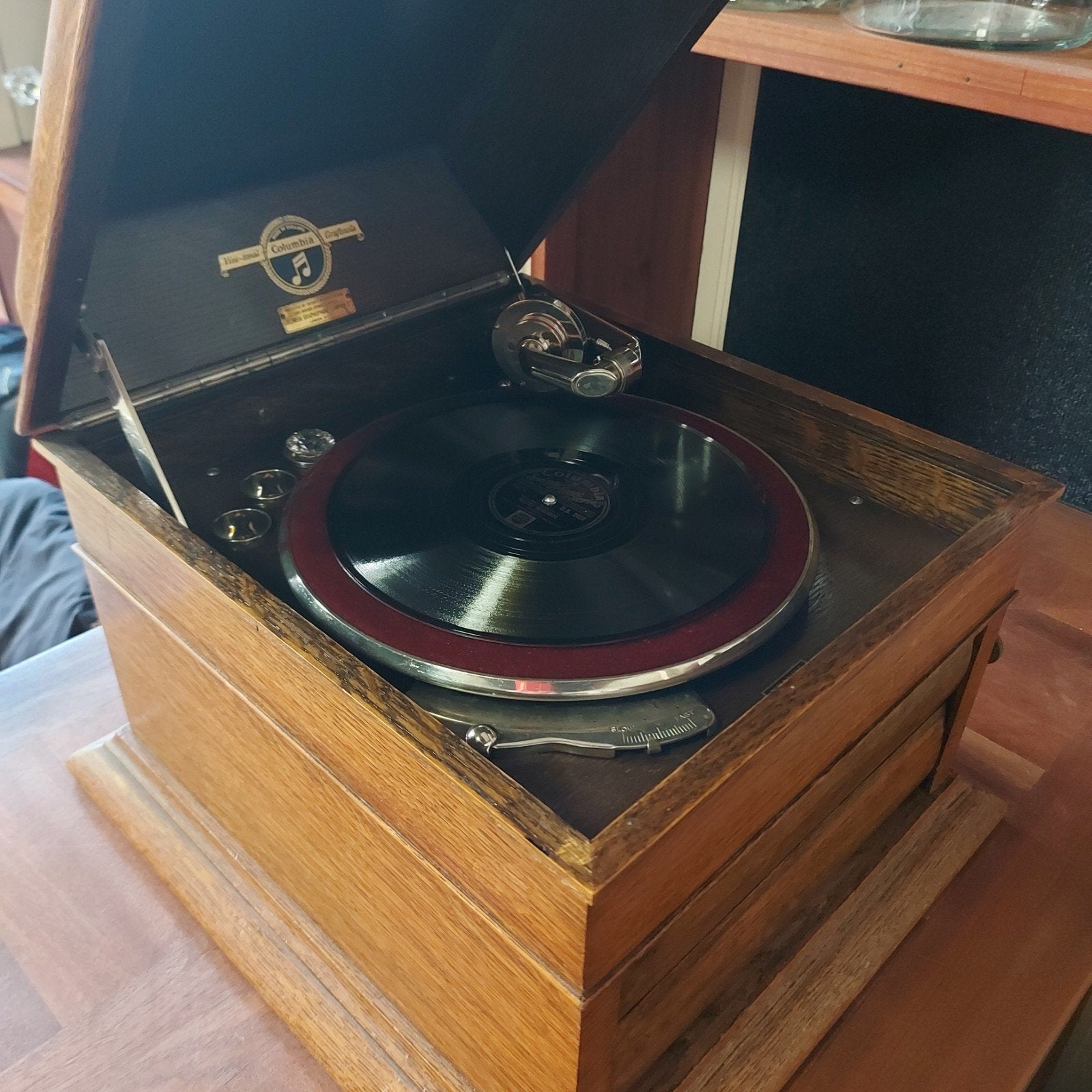 Antieke Columbia Viva-Tonal Grafonola - Platenspeler 1920–30, Ophalen