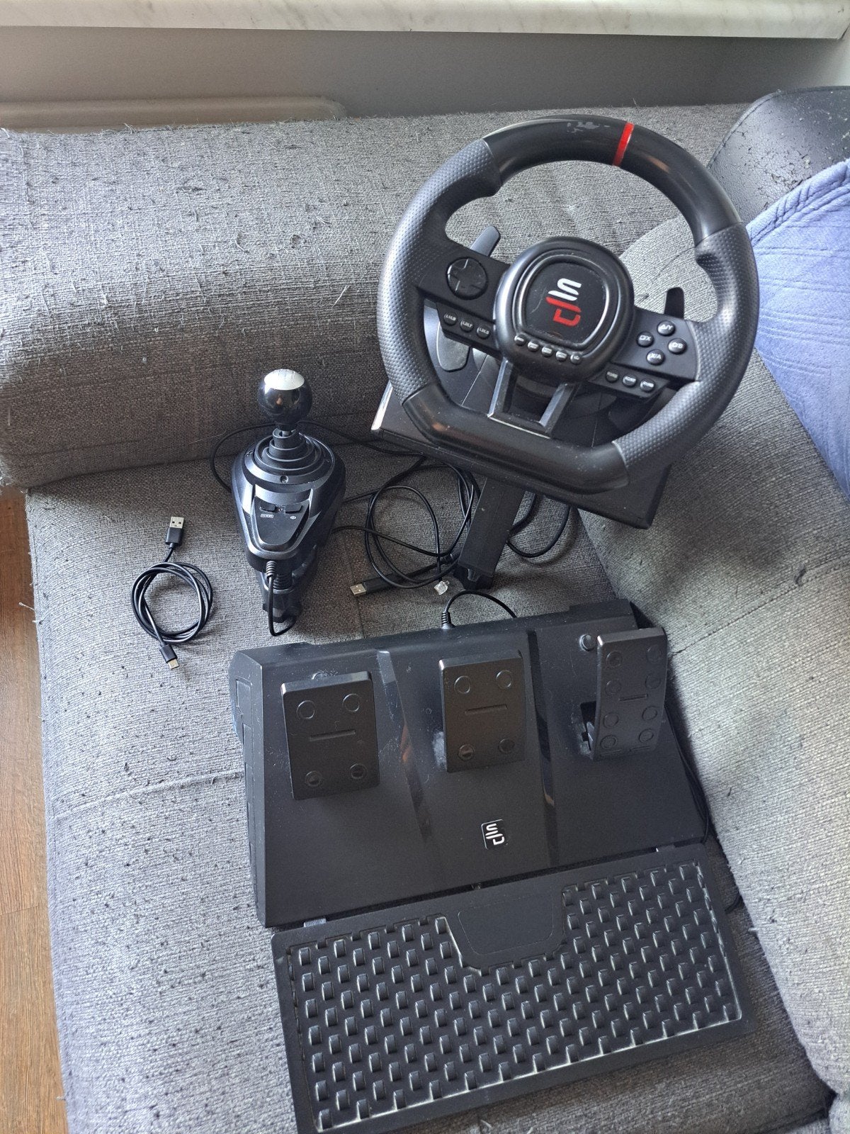 Superdrive GS 650-X Racestuur met Shifter, Spelcomputers en Games, Ophalen, Racestuur, Gebruikt, Force feedback