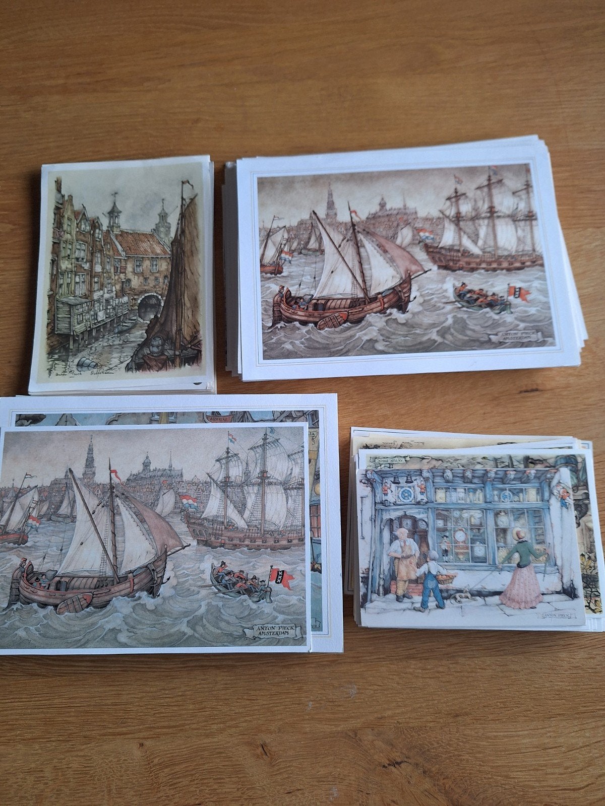 Anton Pieck kaarten - diverse afbeeldingen, Ophalen of Verzenden, 1980 tot heden, Zuid-Holland