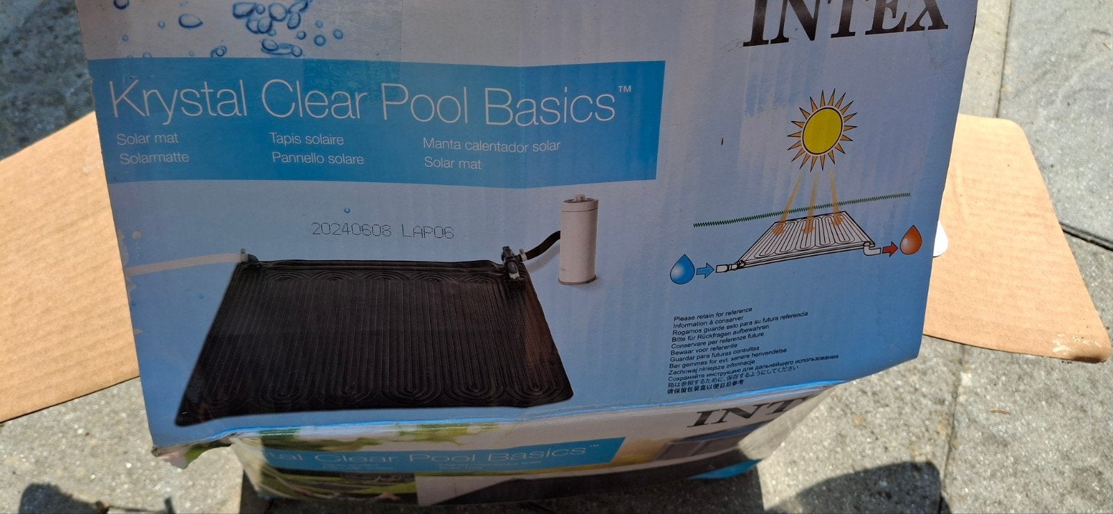 Intex Krystal Clear Pool Basics Solar Mat zwembadverwarming, Tuin en Terras, Zwembad-toebehoren, Ophalen of Verzenden, Gebruikt