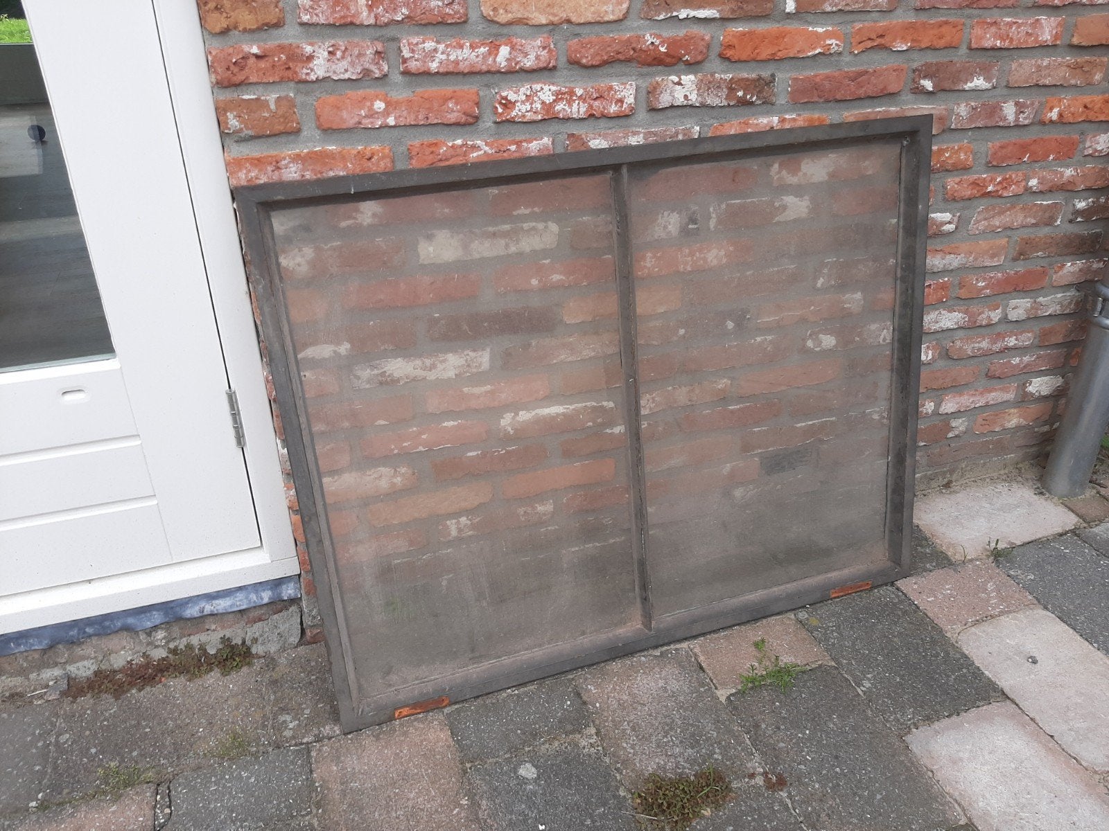 Oud industriël raam te koop ijzeren raam., Ophalen, Gevelraam of Ruit, Gebruikt, Minder dan 80 cm