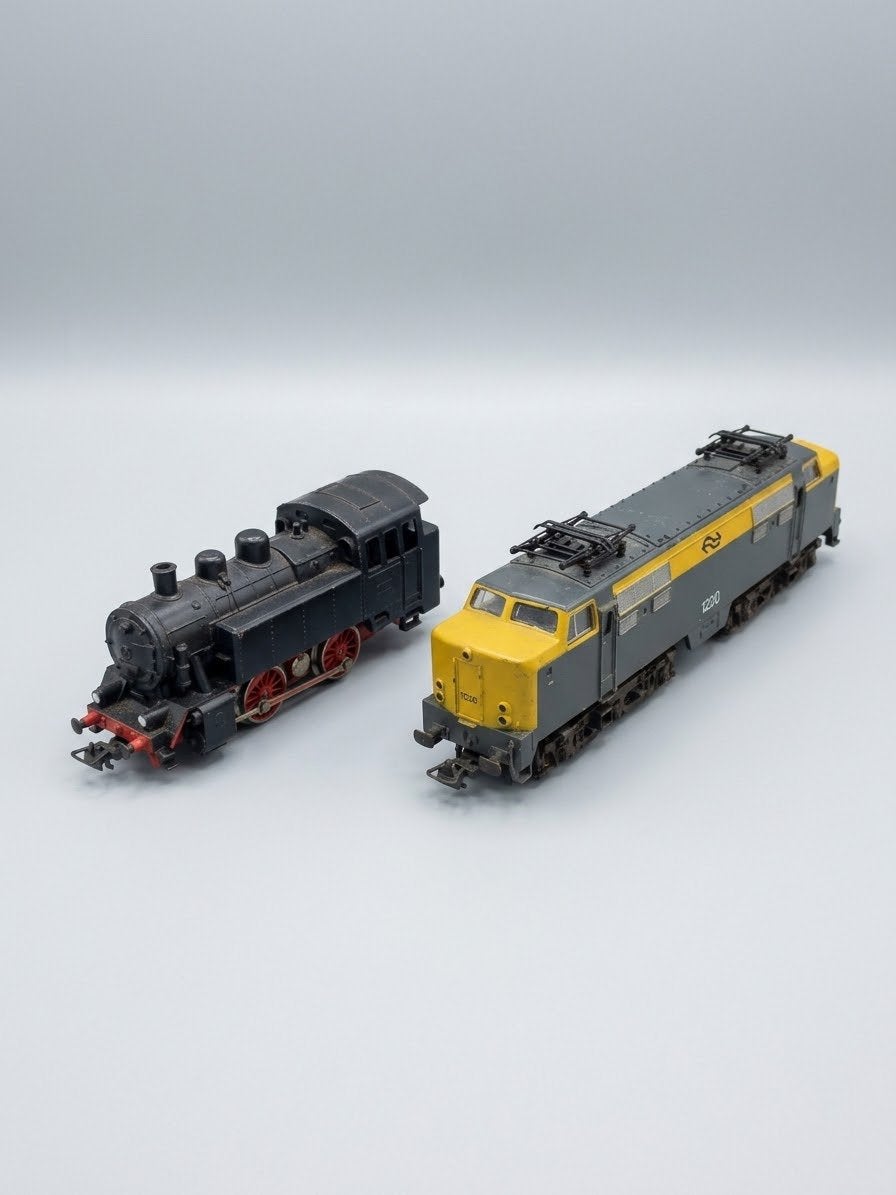 Mooie verzameling H0 treinen / treinset, Ophalen, Treinset, Gelijkstroom, Fleischmann