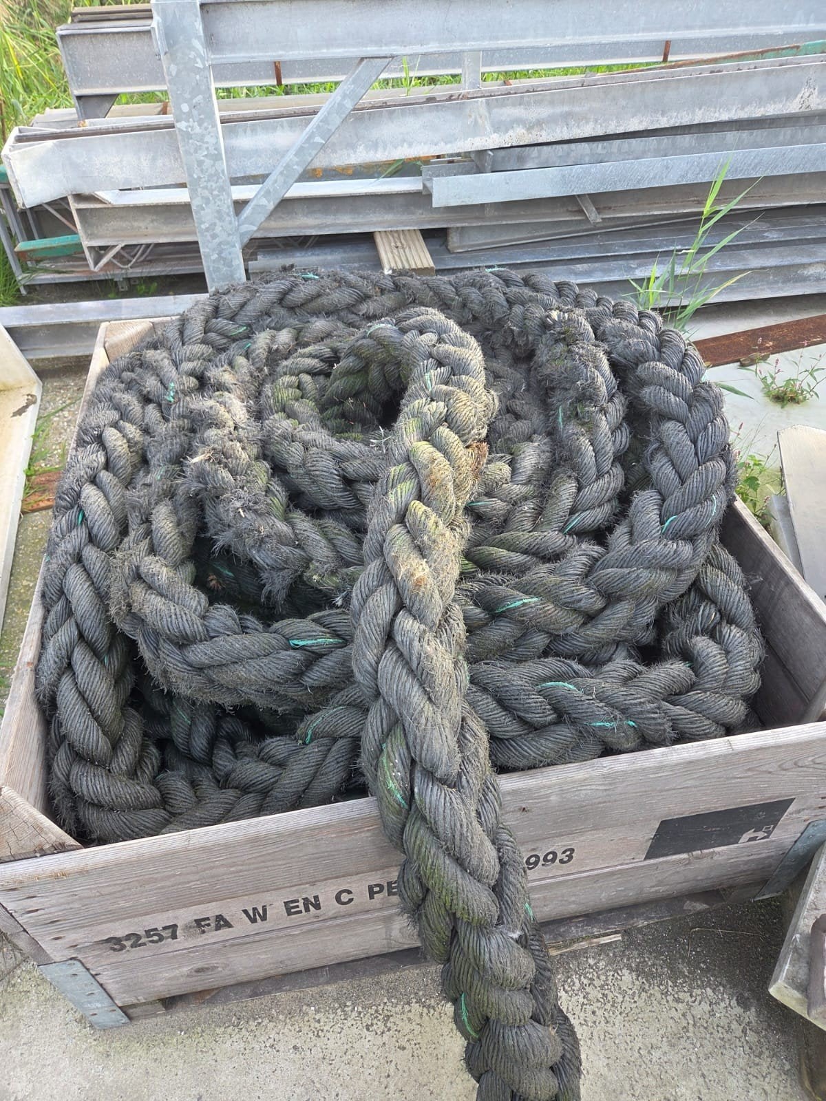Robuust touw - 75 meter lang, Ophalen of Verzenden, Gebruikt, Lijn of Blok