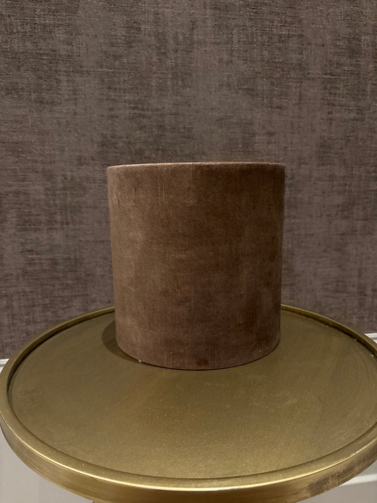 Bruin/groene lampenkap - Hoogte 20 cm, Diameter 20 cm, Ophalen, 20 cm, Bruin, Rond