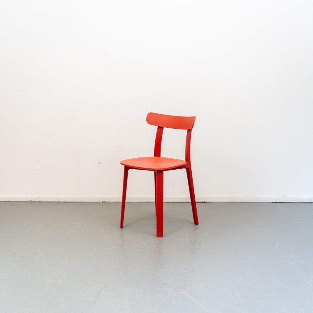 4 Vitra All Plastic chair Rood Jasper Morrison, Niet ingevuld, Kunststof, Niet ingevuld, Ophalen of Verzenden