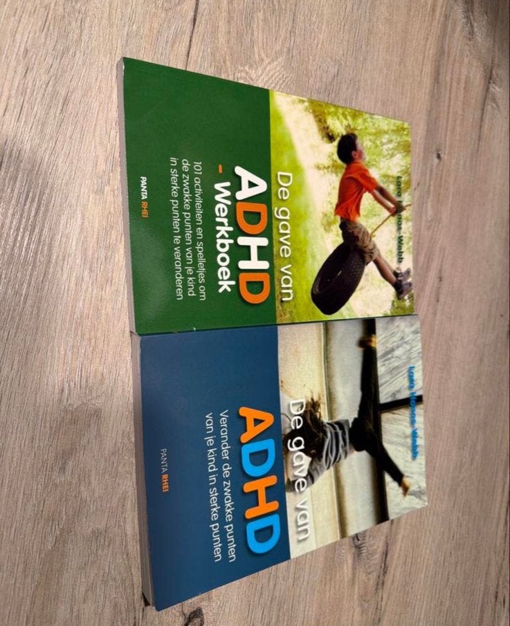 De gave van ADHD - Werkboek & De gave van ADHD (2 boeken), Ophalen of Verzenden, Zo goed als nieuw, Overige uitgevers, Nederlands