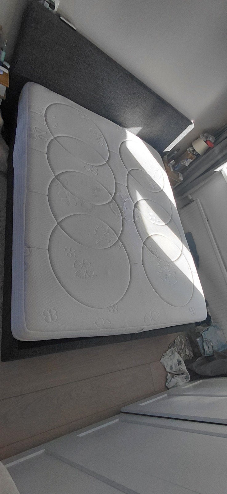 2 persoons matras 160x200 pocket vering, traagschuim toplaag, Ophalen, Gebruikt, Tweepersoons, Matras