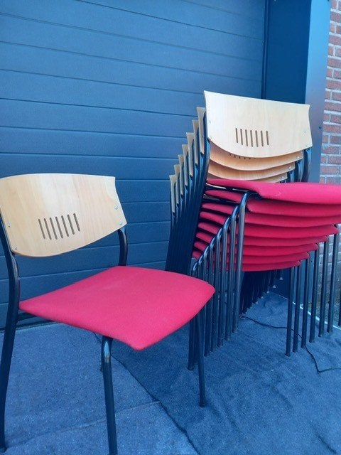 Conferentie stapelstoelen 17 stuks, Ophalen, Gebruikt, -, -