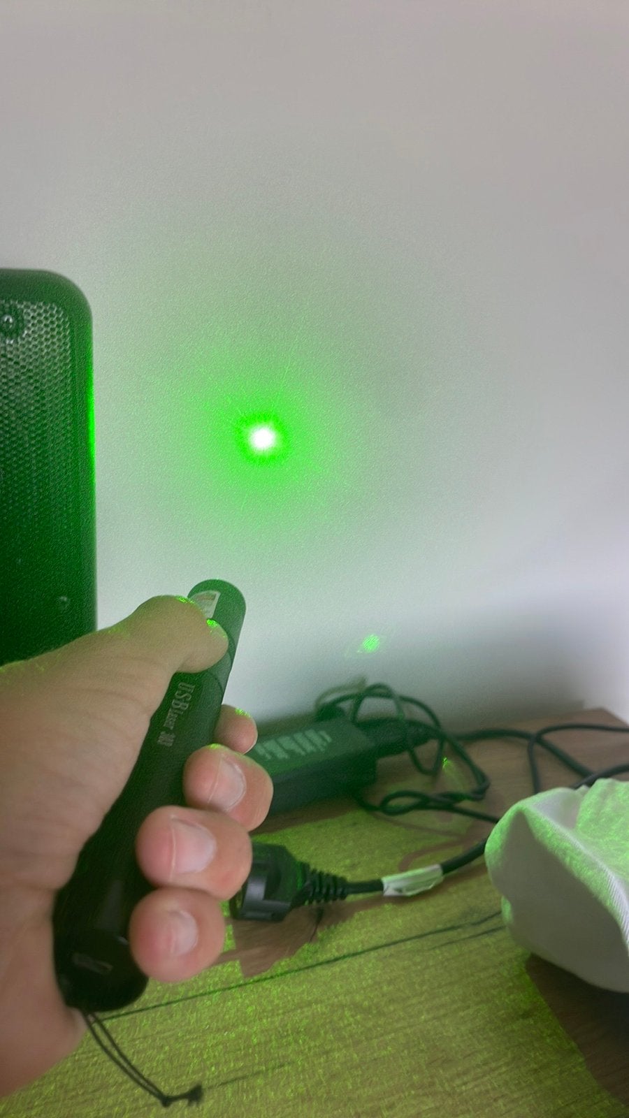 Groene laser - Goede kwaliteit, zonder lader, Ophalen, Gebruikt