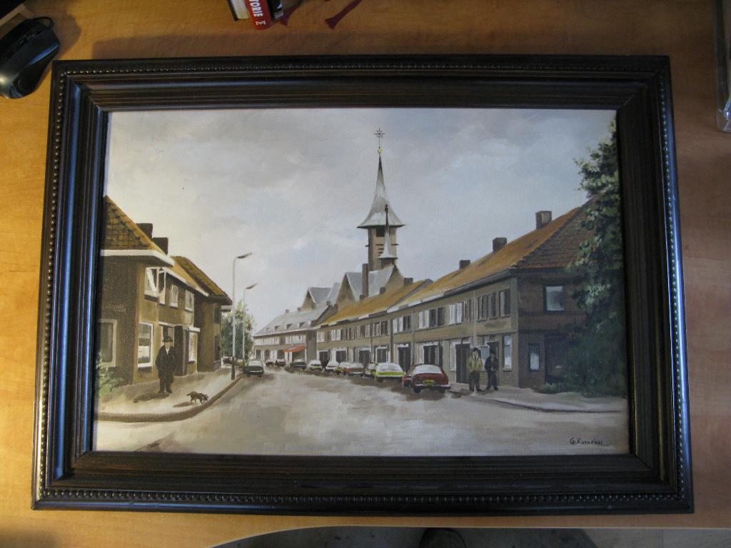 schilderij Geert Kunnekes. Eckartseweg. Woensel. Eindhoven, Ophalen