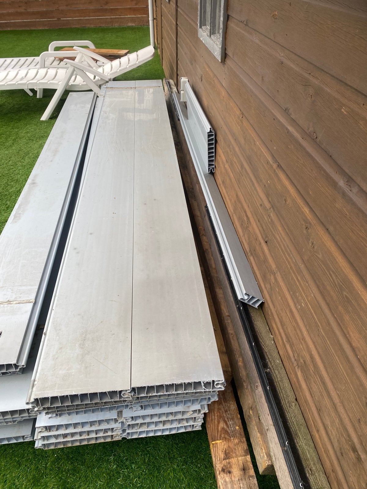 Pvc planken 20 stuks, Ophalen, Gebruikt, 25 tot 50 mm, 250 tot 300 cm