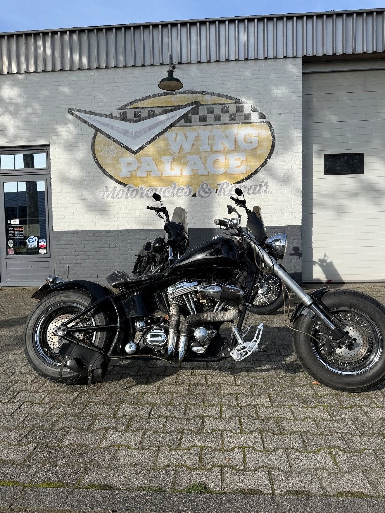 Harley hardtail custom "the bulldozer" 230 rear tire A2 mog., 2 cilinders, Occasion, 1340 cc, Chopper