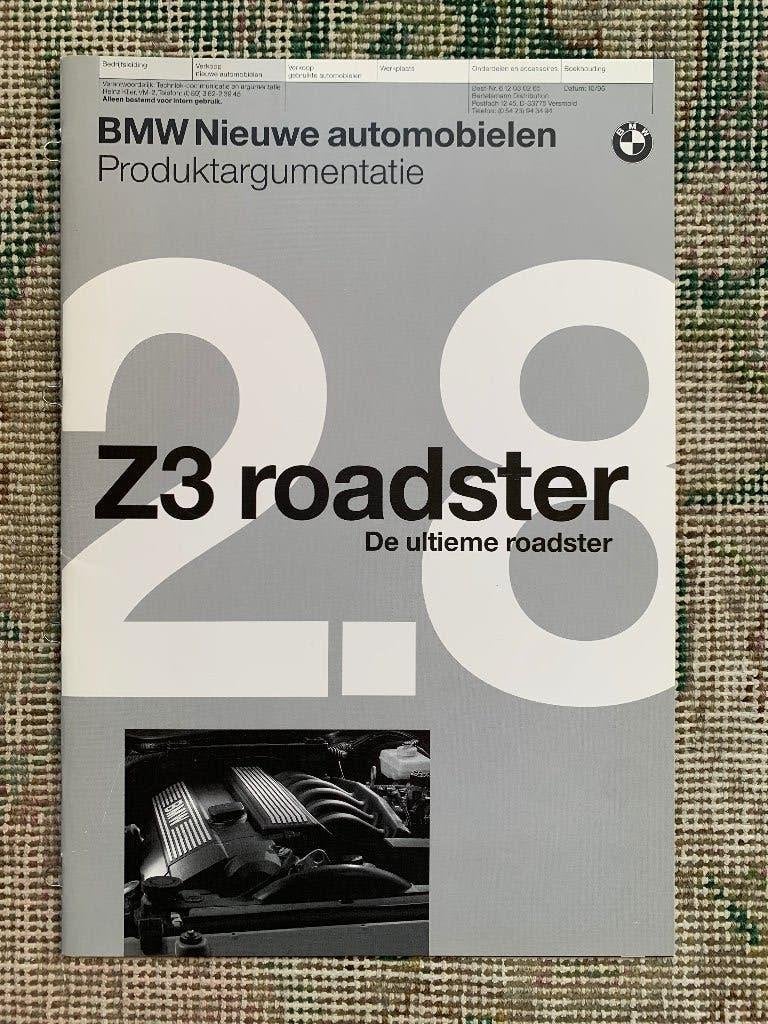 Product informatie brochure BMW Z3 2.8 roadster E36 1996, Nieuw, Ophalen of Verzenden, BMW, BMW