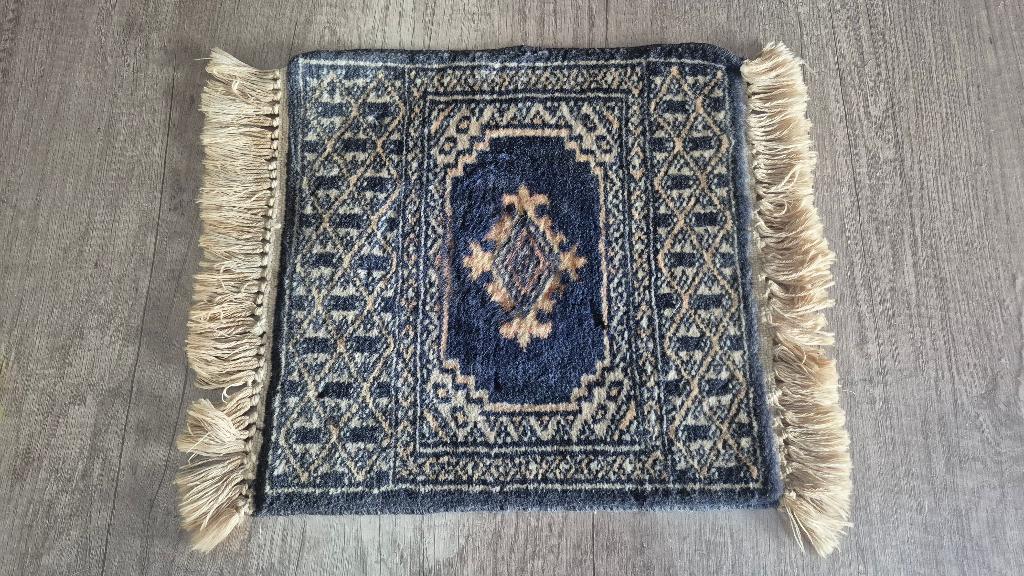 Handgeknoopt Perzische tafelkleedje  (7), Ophalen of Verzenden, Gebruikt, Rechthoek, Binnen
