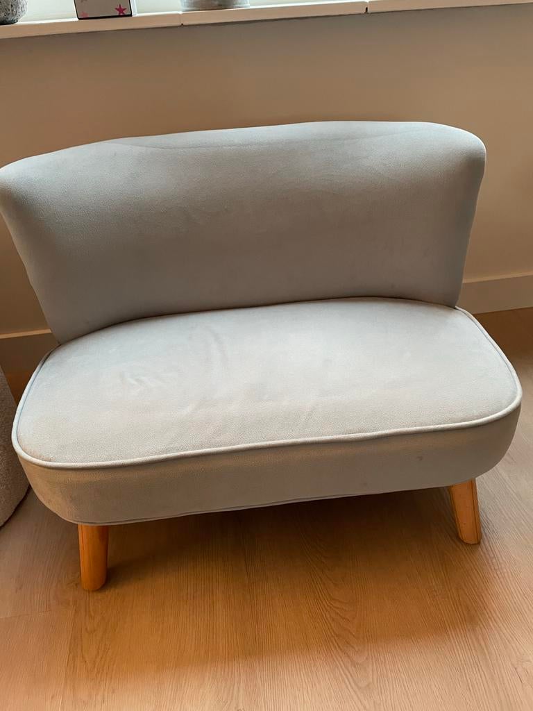Roba Kinderbankje Babyblauw - Comfortabel en Stijlvol, Ophalen, Zo goed als nieuw, Tweepersoons, Minder dan 150 cm