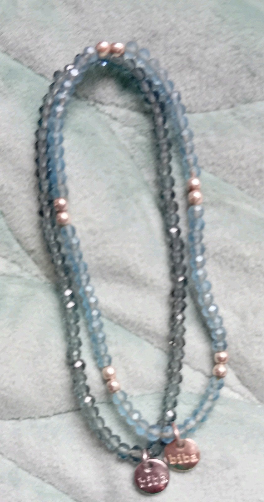 Biba armbandjes blauw, Ophalen of Verzenden, Zo goed als nieuw, Blauw, Overige materialen