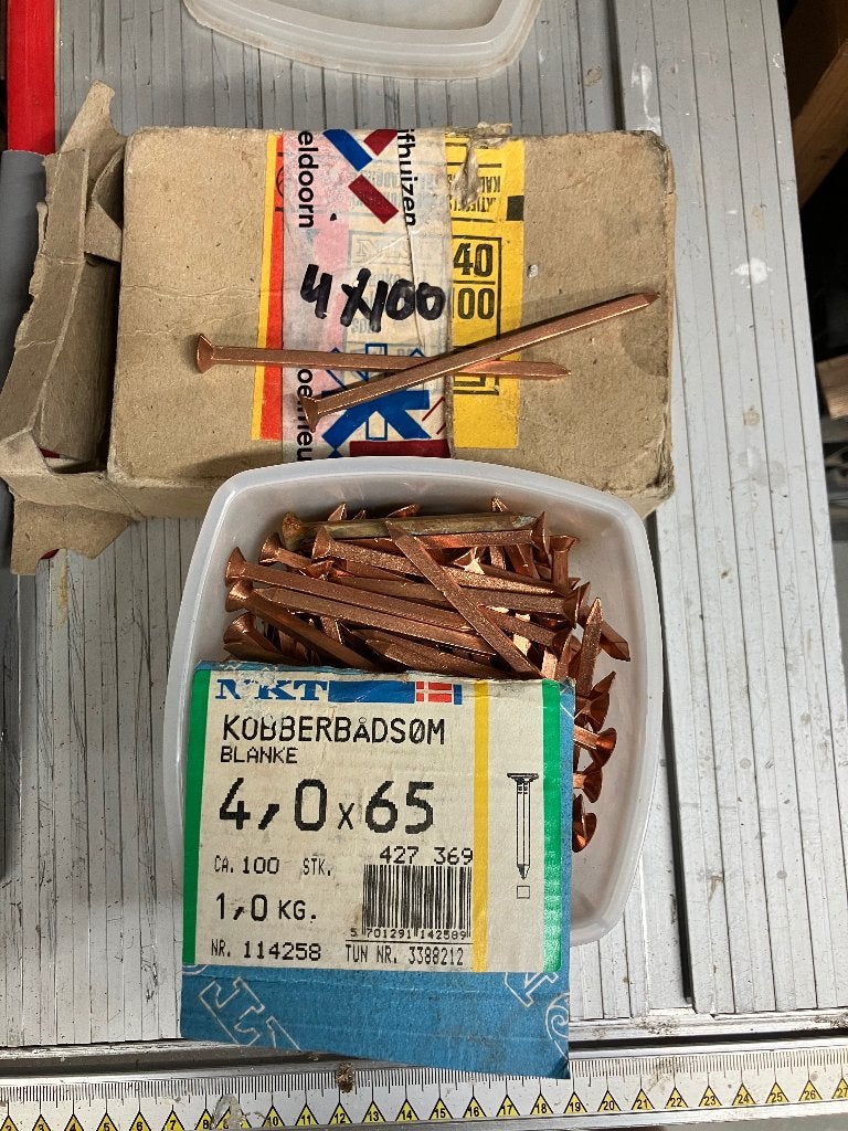 koperen klinknagels scheepsbouw, Ophalen, Nieuw, Minder dan 50 mm, Overige typen