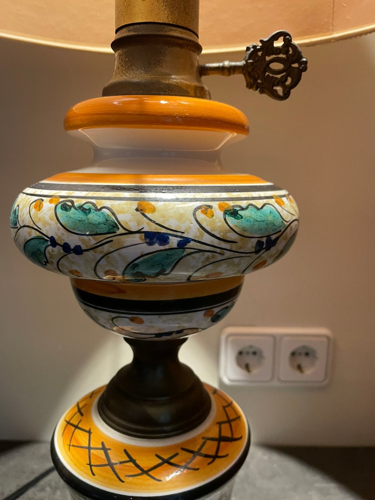 Prachtige Vintage Tafellamp, zeer goede staat., Antiek en Kunst, Ophalen