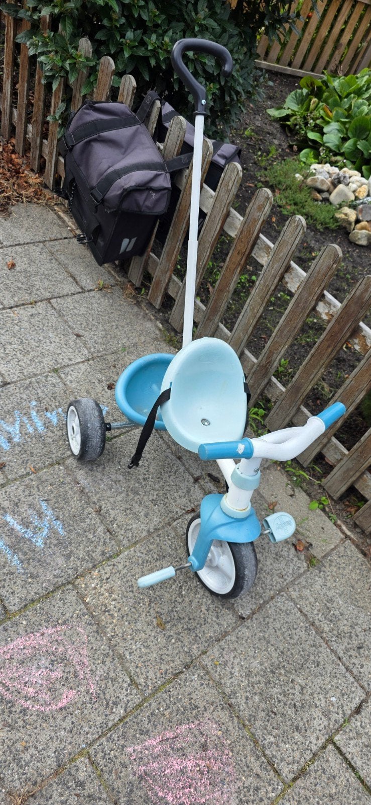 Kinder driewieler met duwstang